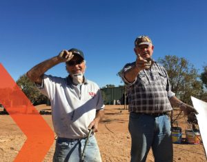 Two outback volunteers - Asking for Help - Volunteer and help those in need