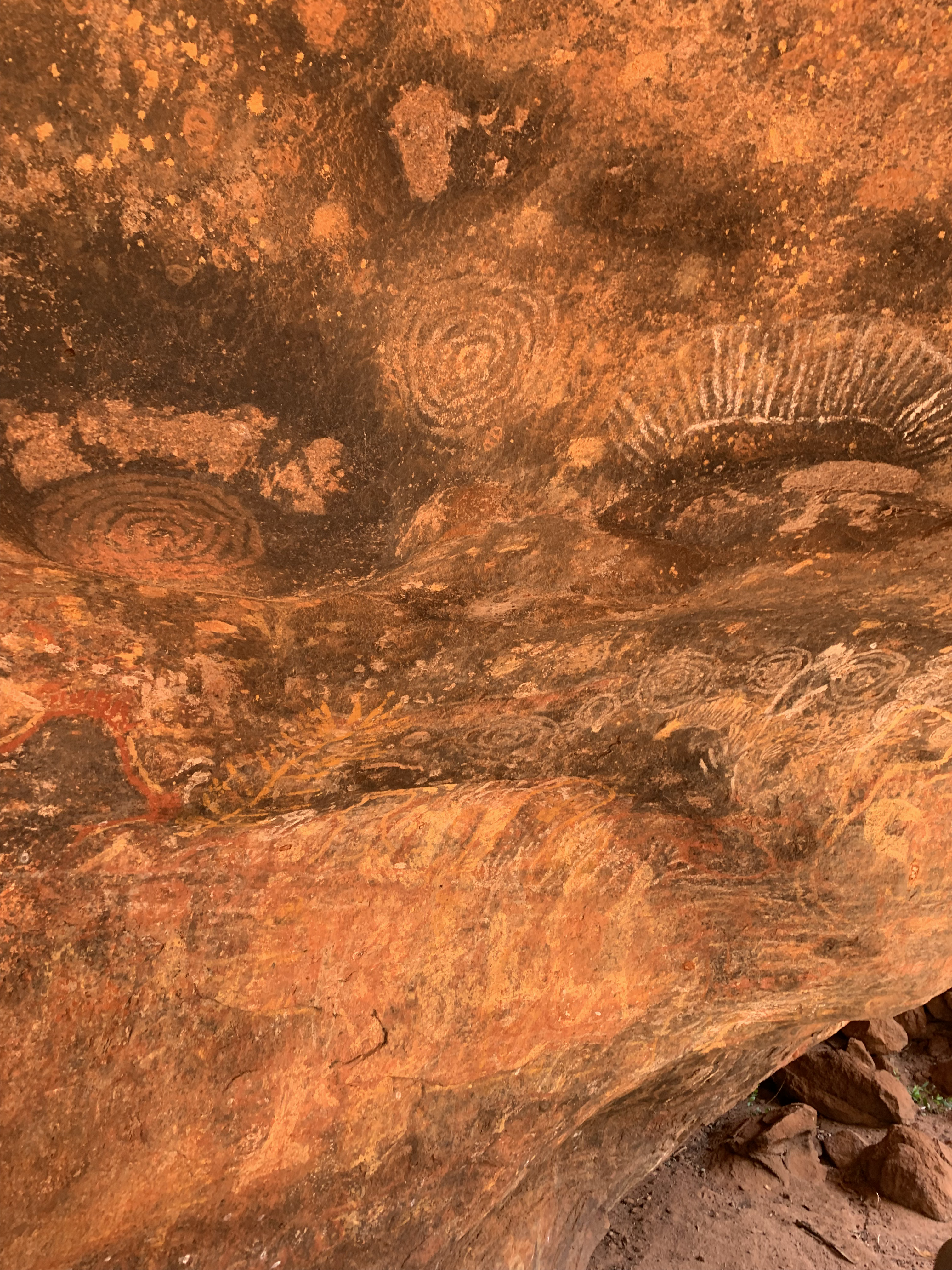 Cave paintings at Uluru