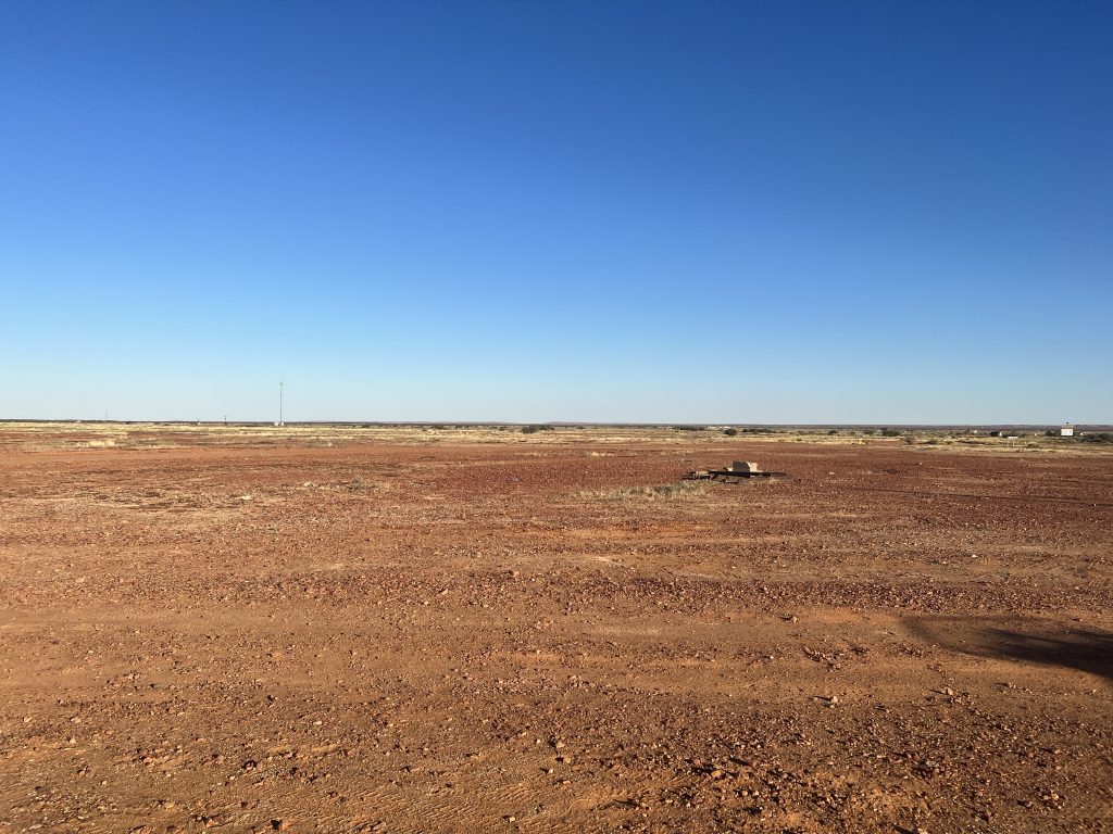 The desert landscape surrounding Oodnadatta, Australia's driest town.